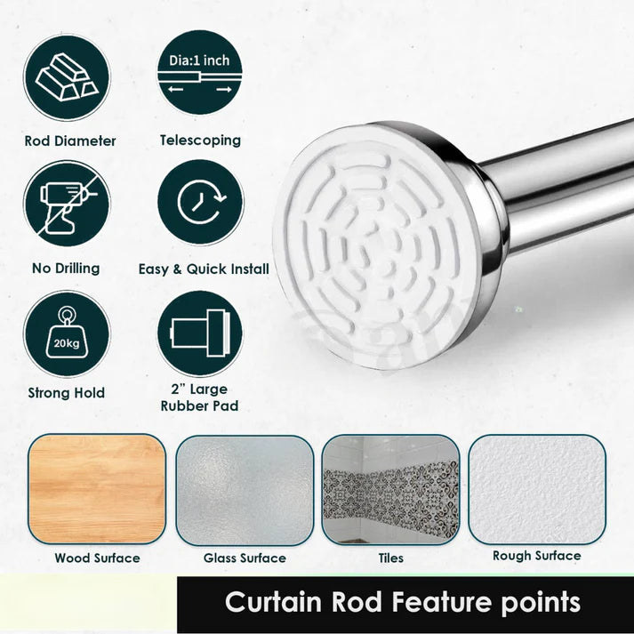 Drill-Free Multifunctional Adjustable Rod